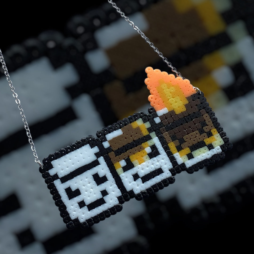 Toasted Marshmallow - Fuse Bead Necklace