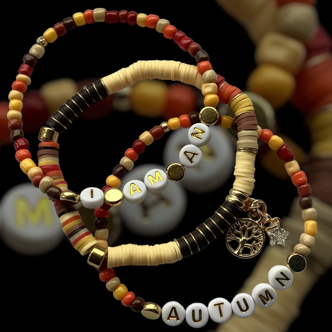 I Am An Autumn - Set of 3 Bracelet Stack