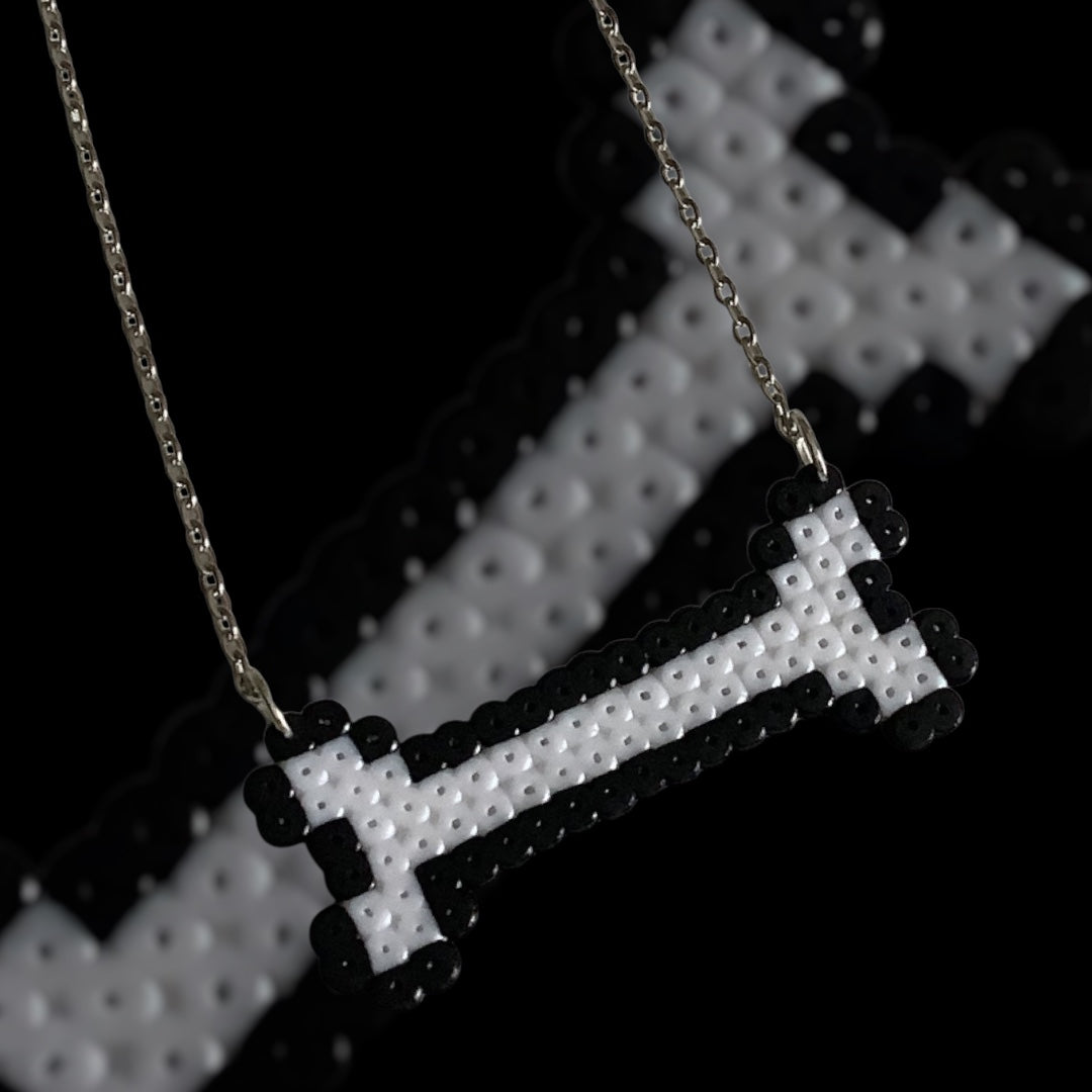 PIXEL BONE NECKLACE
