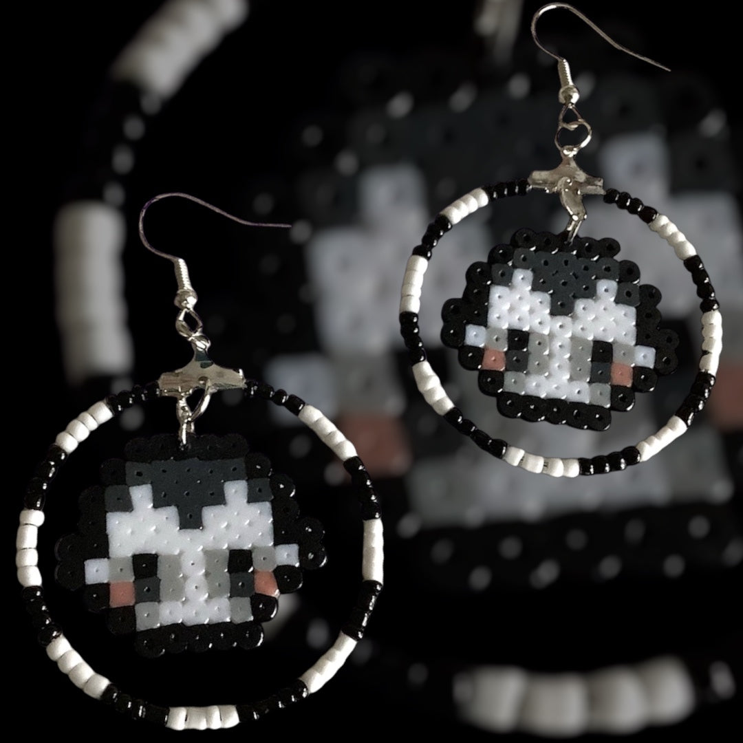 PIXEL VAMPY HOOP EARRINGS