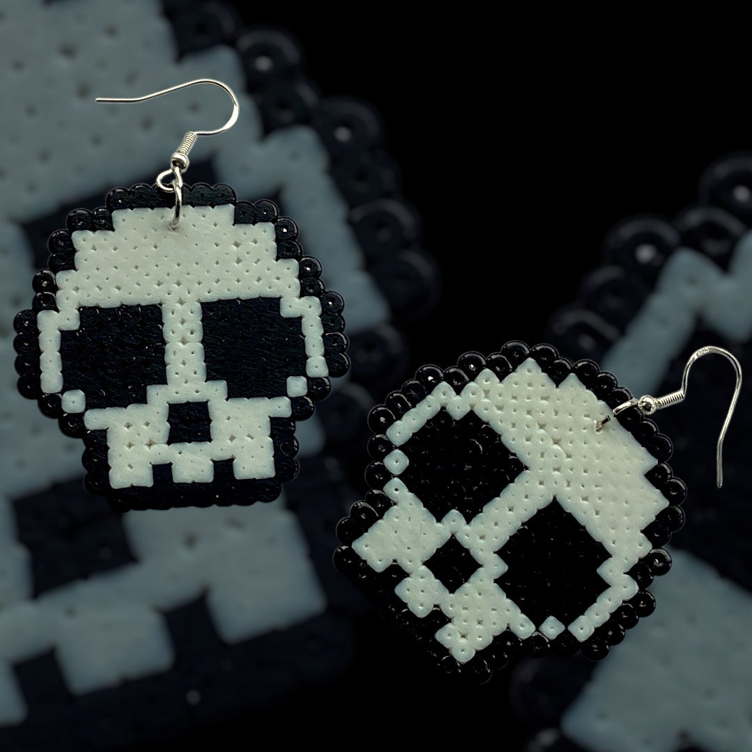 Skull - Fuse Bead Earrings