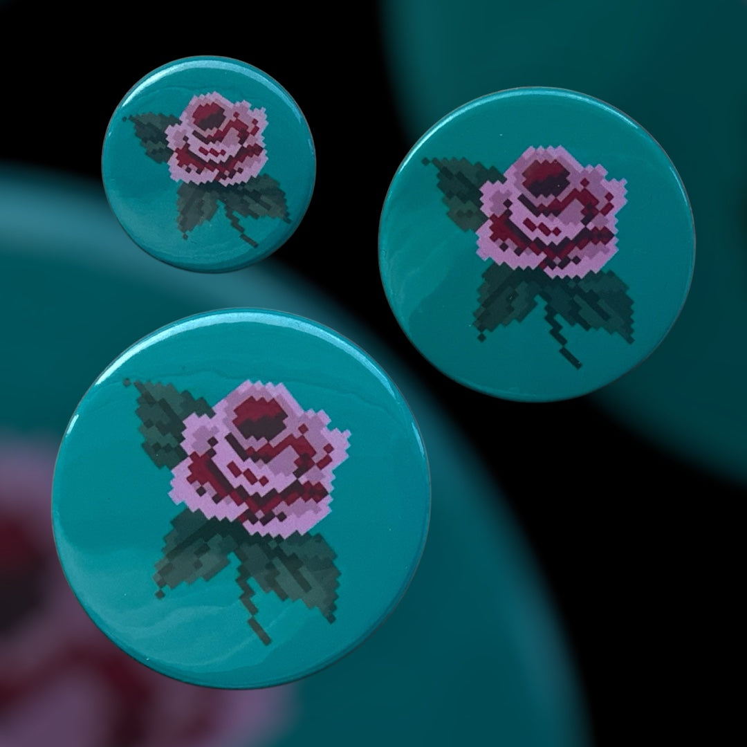PIXEL BADGES - ROSE STYLE C