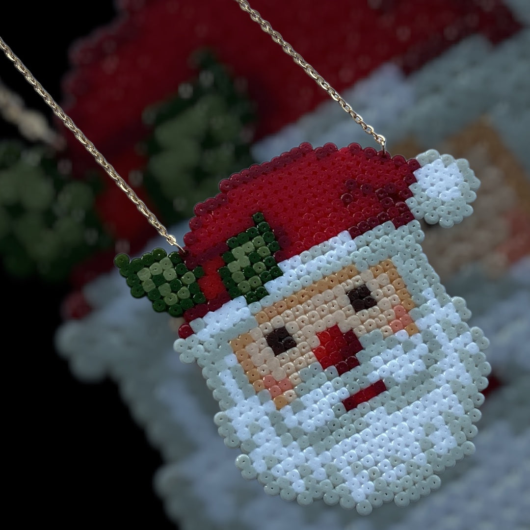 It's Santa! - Fuse Bead Necklace