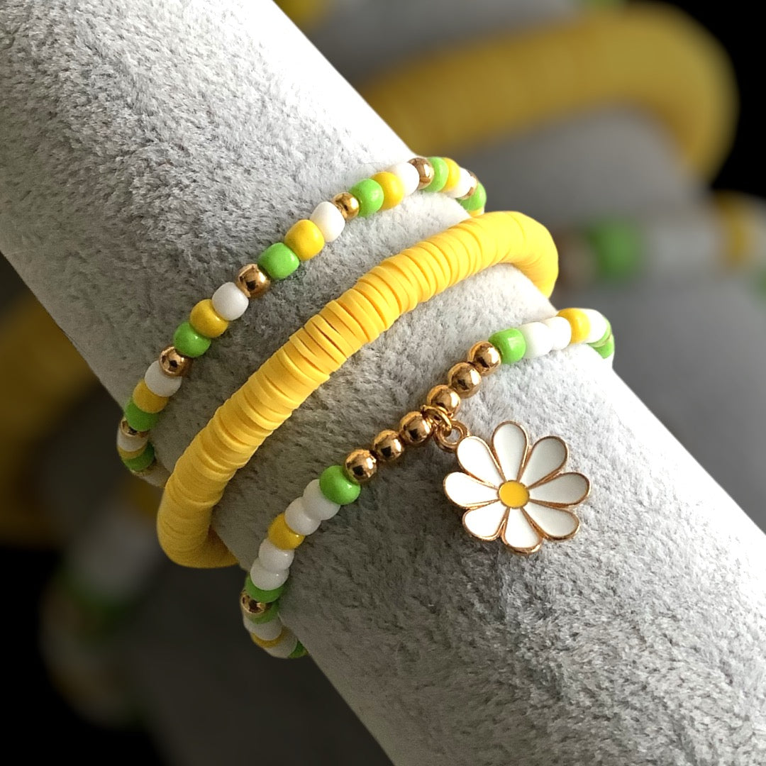 Daisy Daisy - Set of 3 Bracelet Stack
