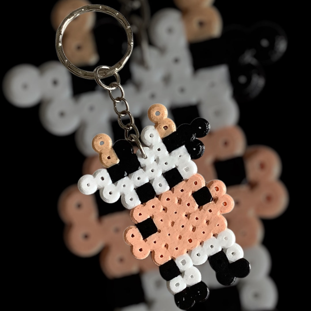 PIXEL CHUNKY COW KEYCHAIN