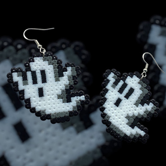 Flying Ghost - Fuse Bead Earrings