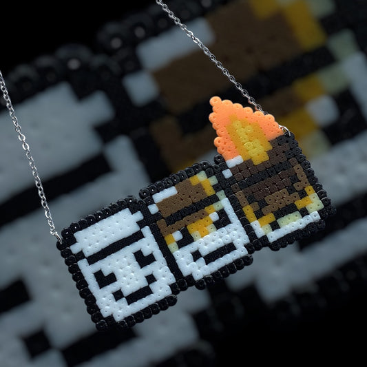 Toasted Marshmallow - Fuse Bead Necklace