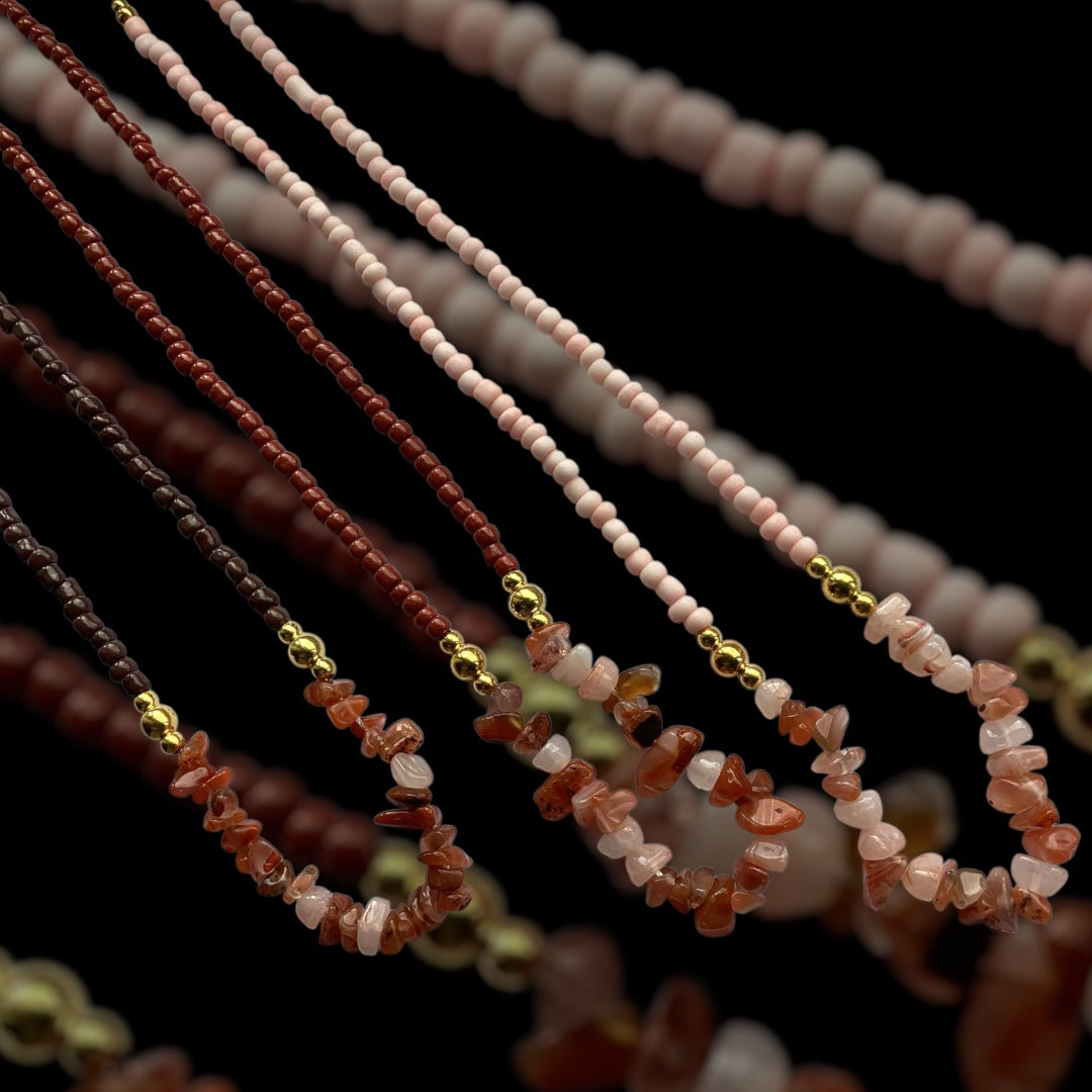 Autumn Ember Beaded Necklace