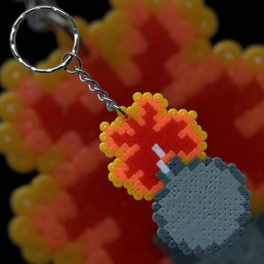 PIXEL BOMB KEYCHAIN