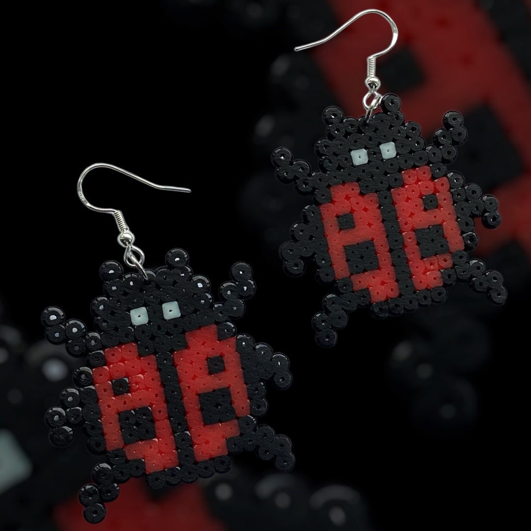 Ladybird Love – Fuse Bead Earrings