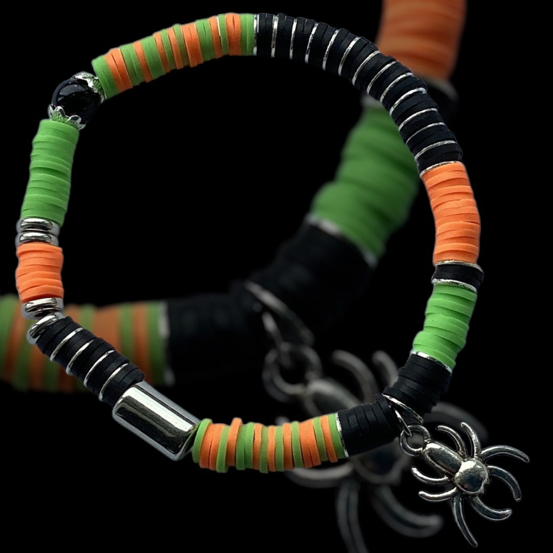 Creepy Crawly Spider - Single Bracelet -Silver