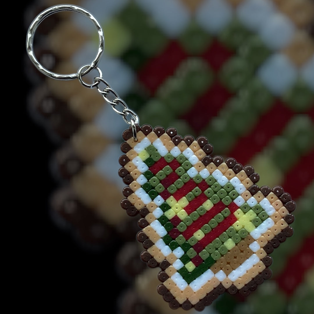Cookie Christmas Tree - Fuse Bead Keychain