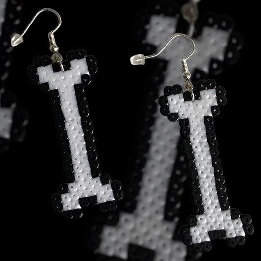PIXEL BONE EARRINGS
