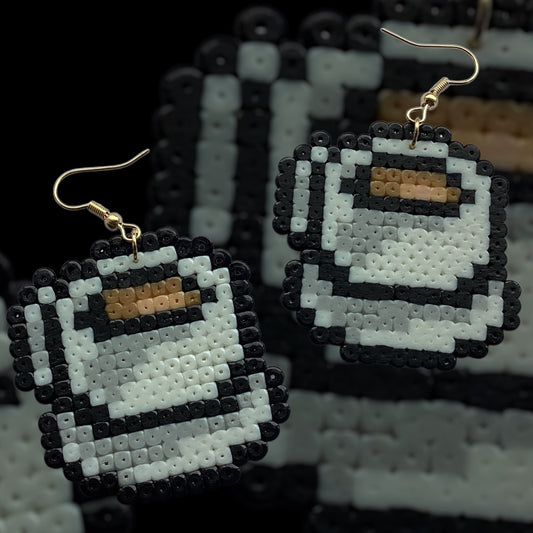 Cosy Coffee – Fuse Bead Earrings