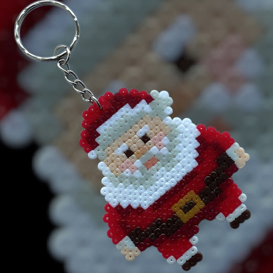 It's Santa - Fuse Bead Keychain