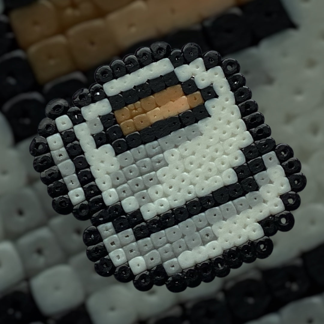 Cosy Coffee – Fuse Bead Pin Badge