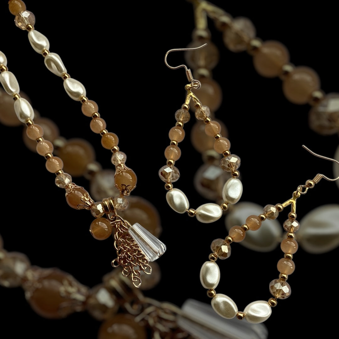 Golden Harvest – Beaded Earrings