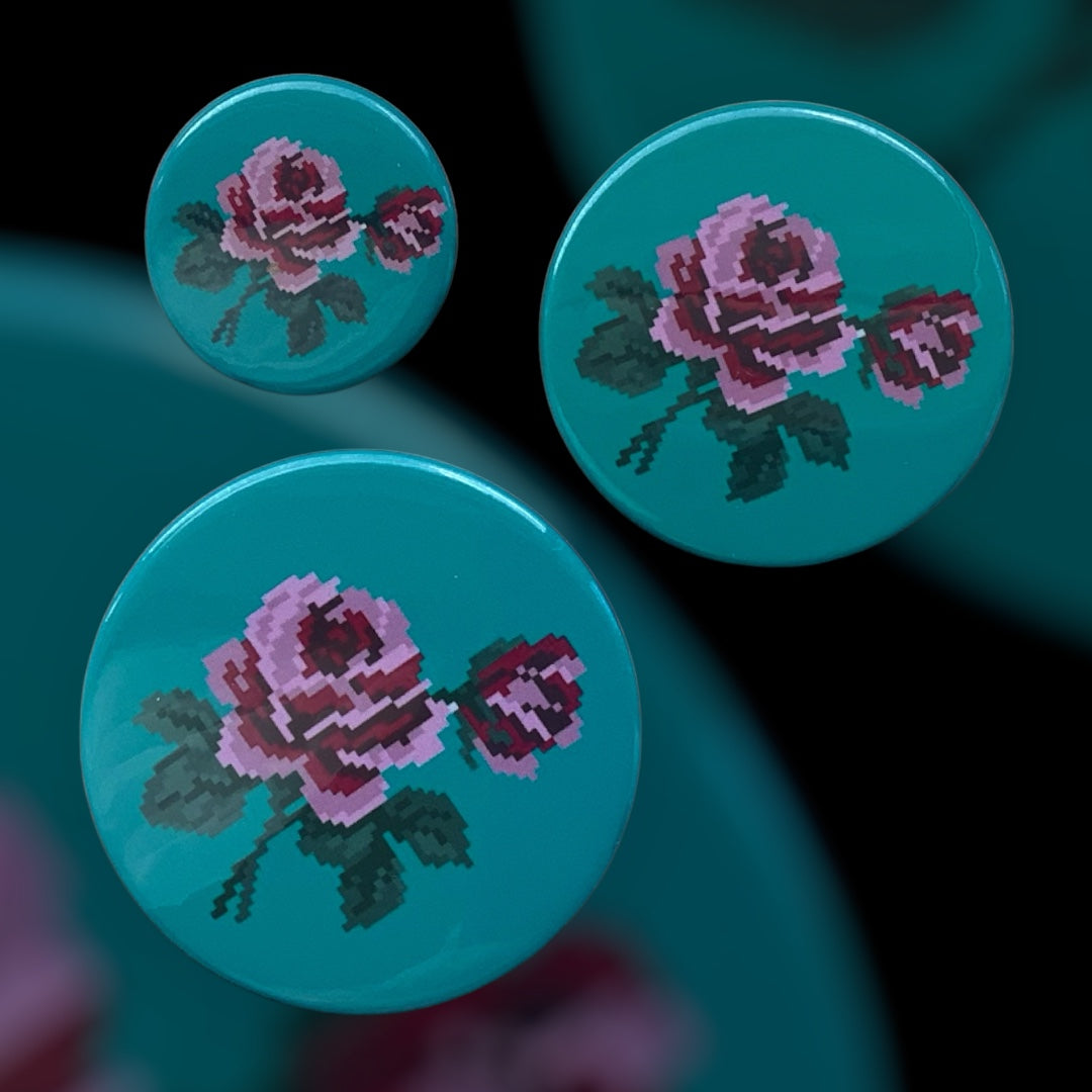 PIXEL BADGES - ROSE STYLE E