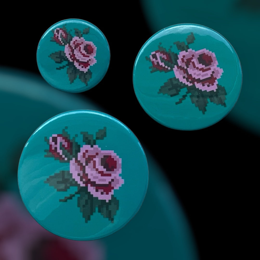 PIXEL BADGES - ROSE STYLE D