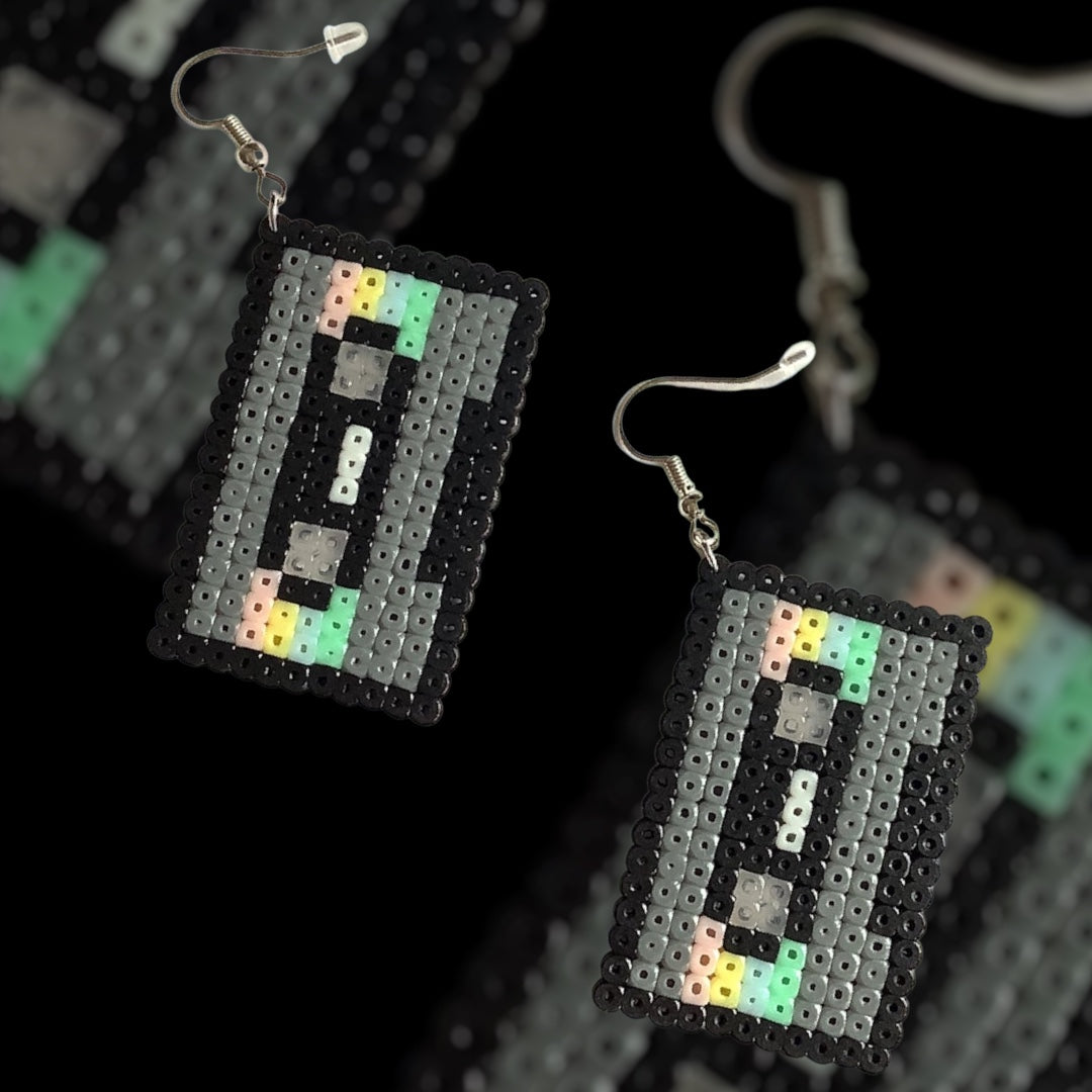 Mix Tape – Fuse Bead Earrings