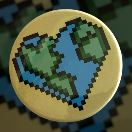 PIXEL BADGES - EARTH HEART