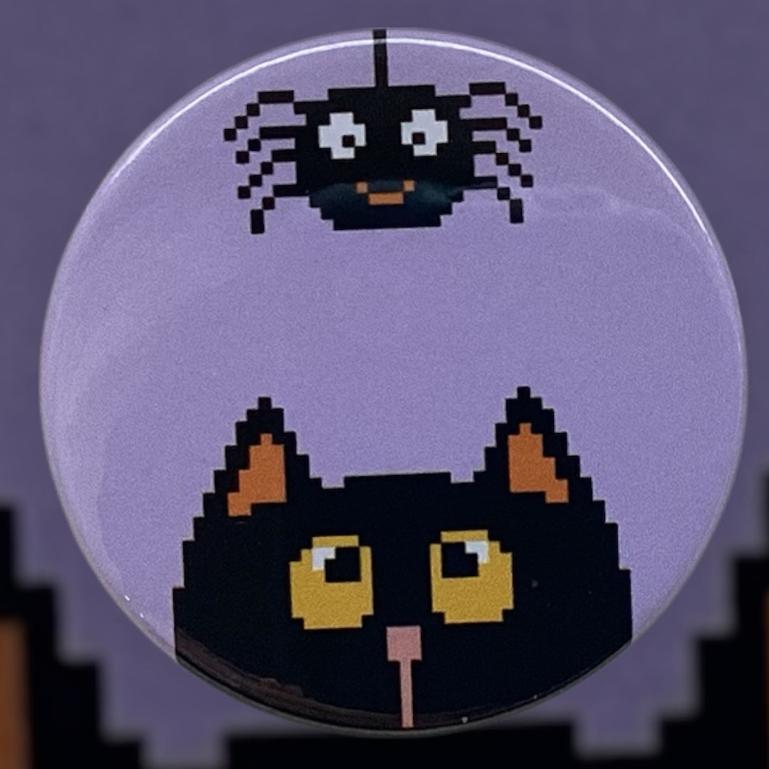 PIXEL BADGES - SPIDER CAT