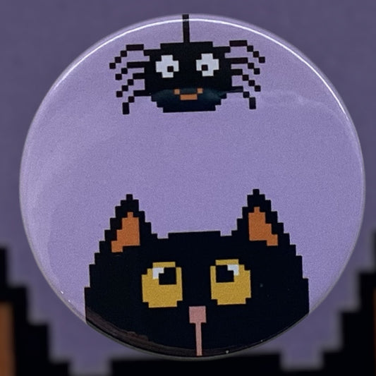 PIXEL BADGES - SPIDER CAT