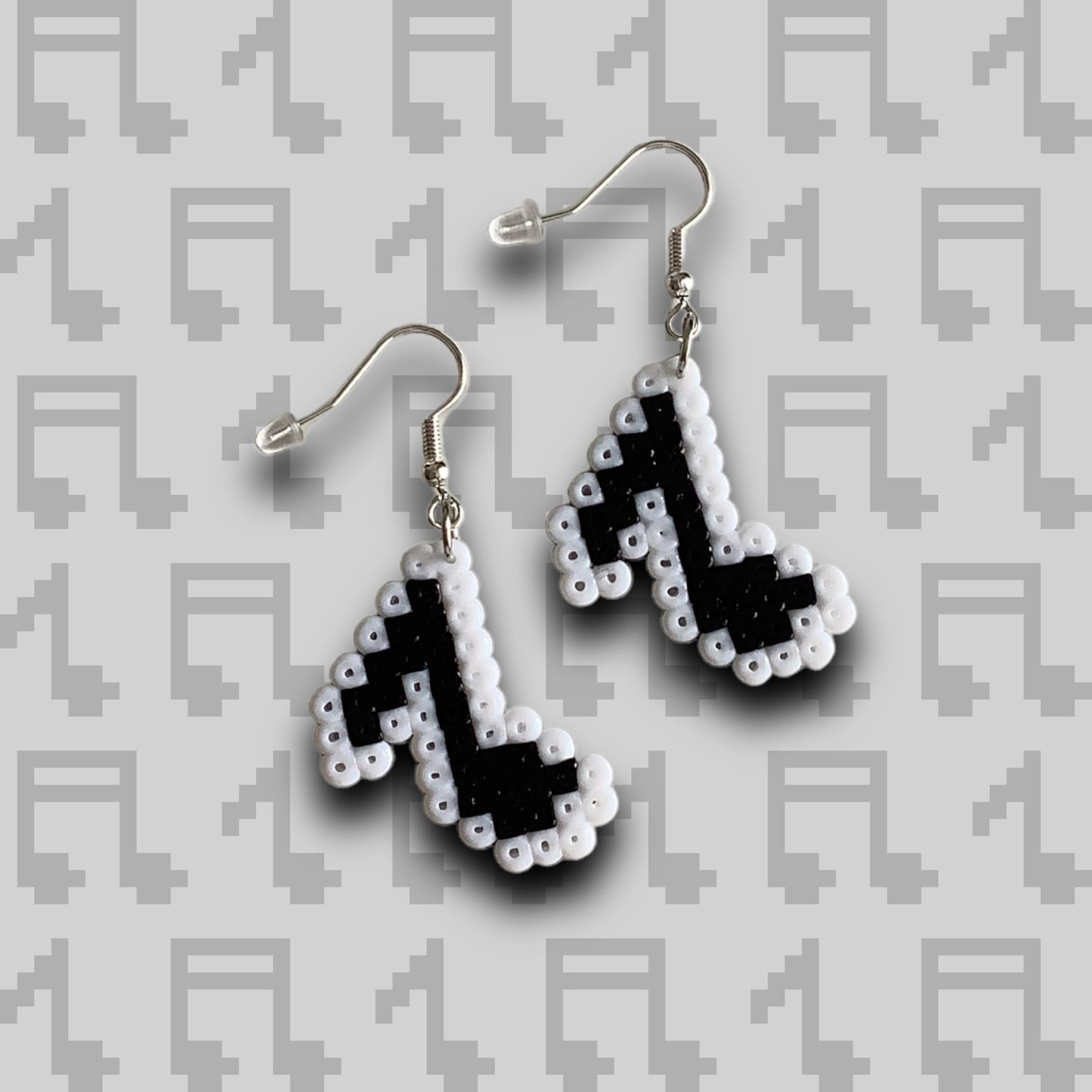PIXEL MUSICAL NOTE  EARRINGS