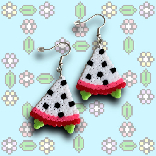 PIXEL DRAGON FRUIT EARRINGS