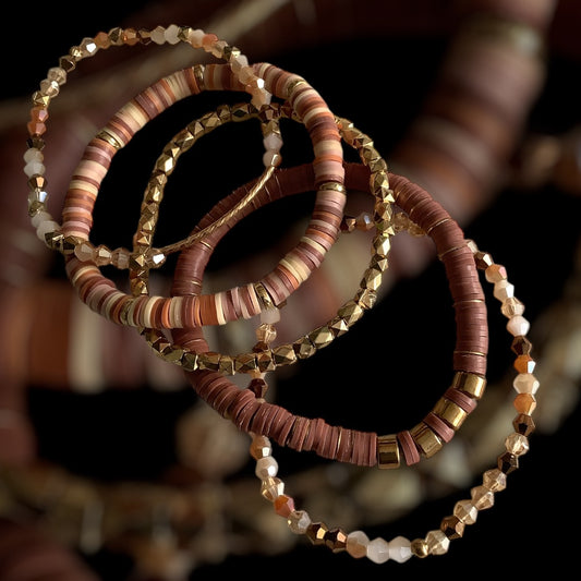 Desert Dusk - Set of 5 Bracelet Stack