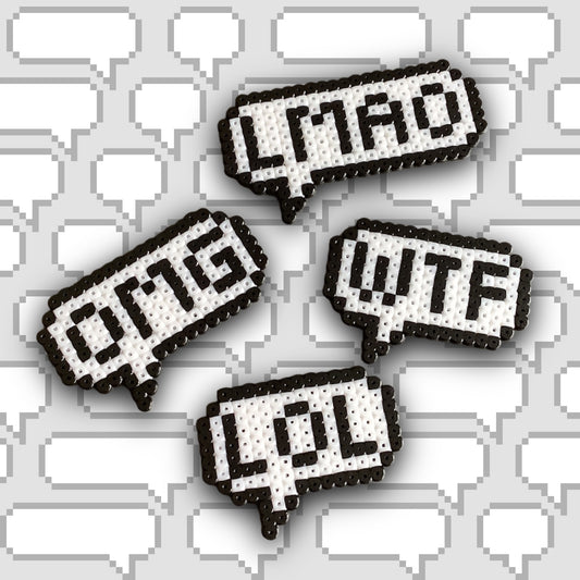 PIXEL SPEECH BUBBLE MAGNET SET
